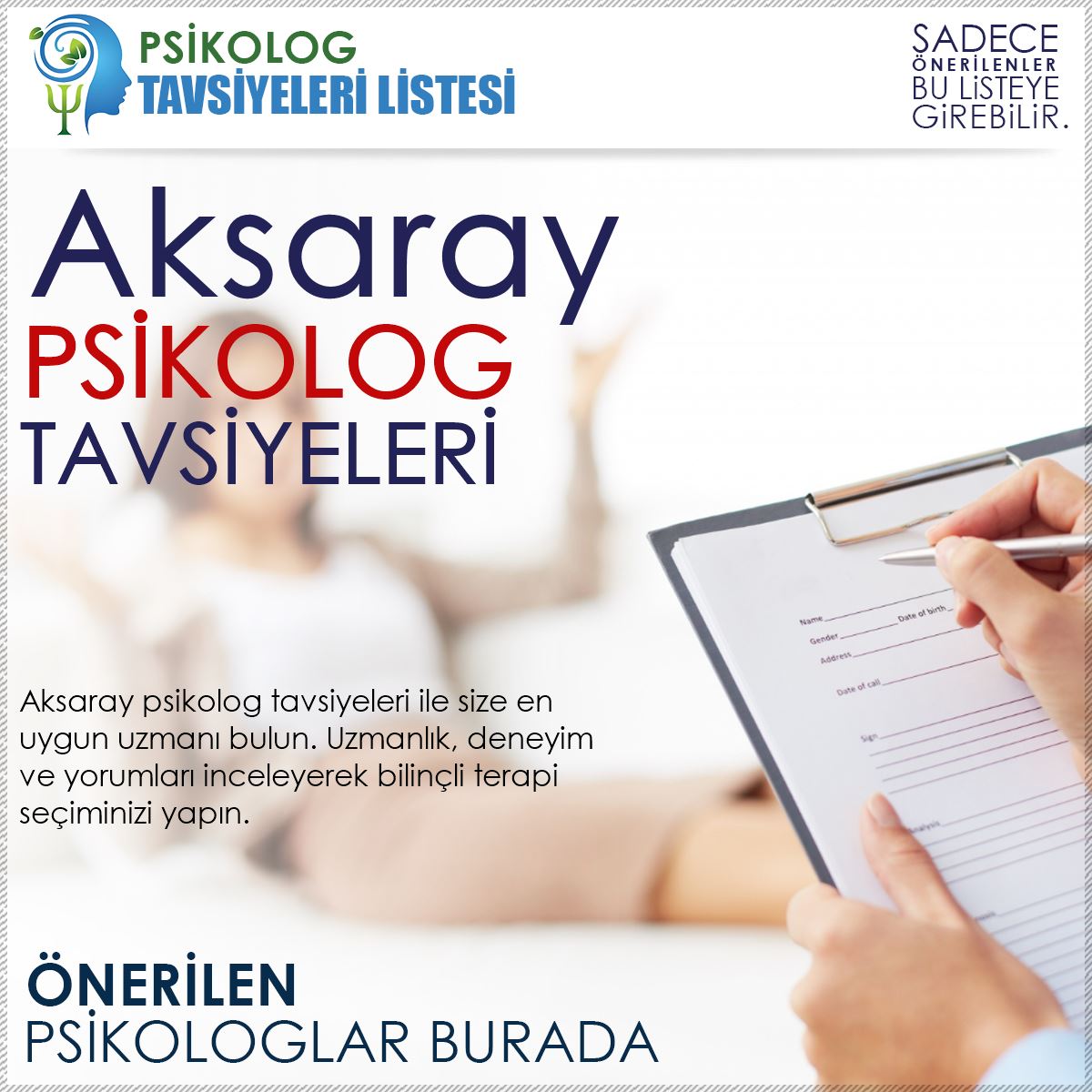Aksaray Psikolog Tavsiyeleri
