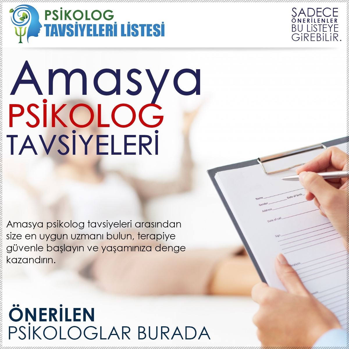 Amasya Psikolog Tavsiyeleri