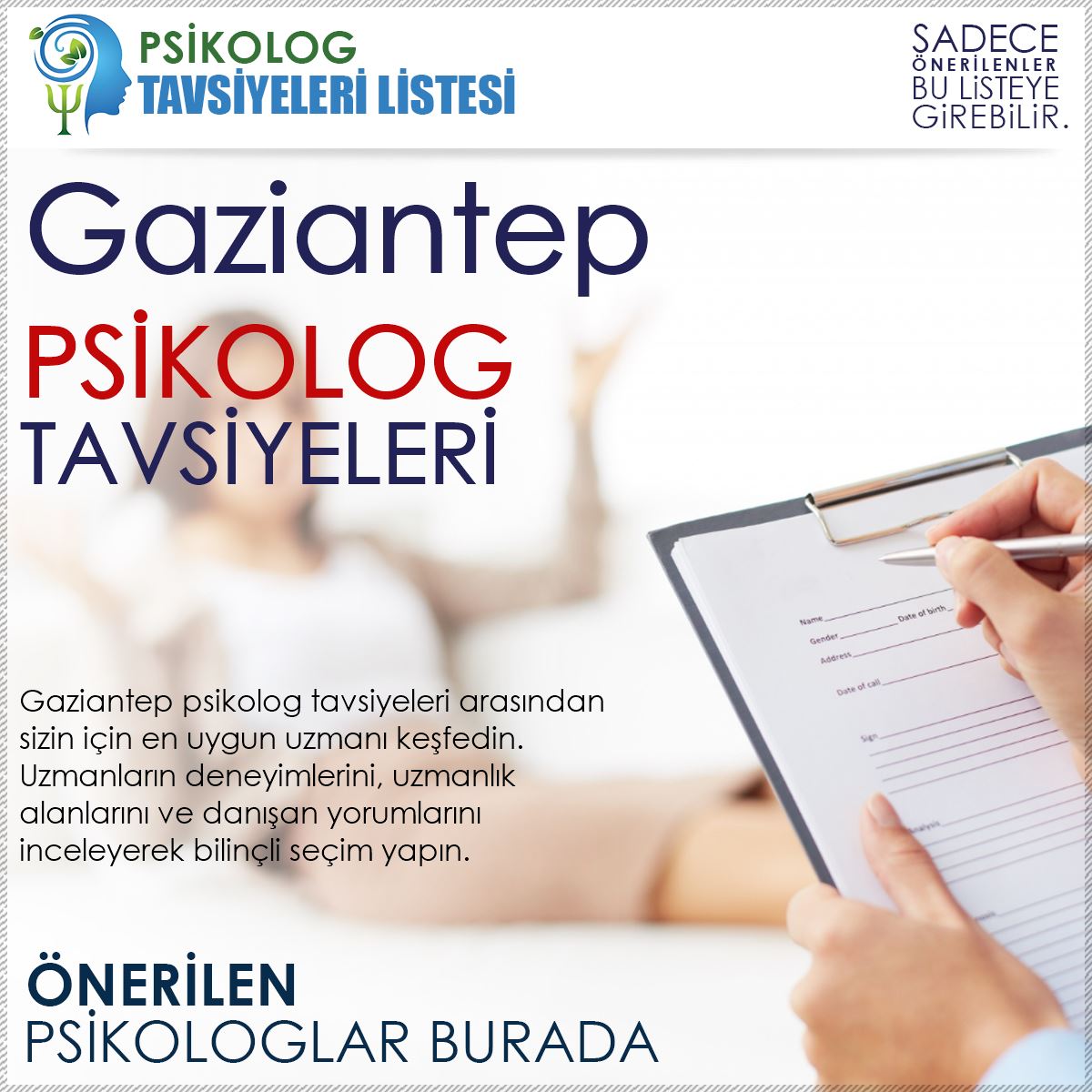 Gaziantep Psikolog Tavsiyeleri