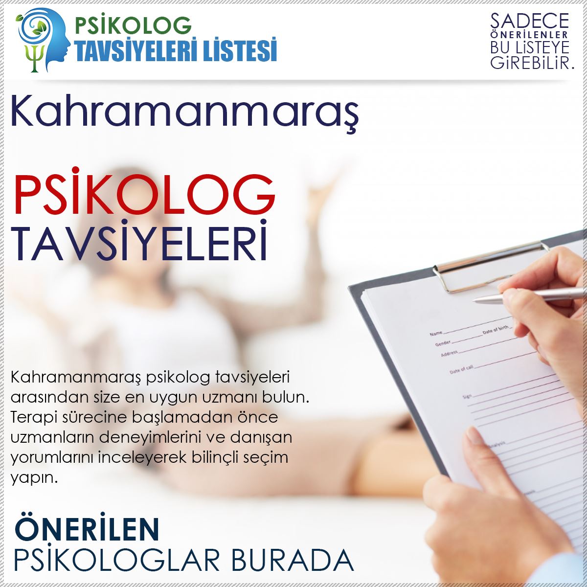 Kahramanmaraş Psikolog Tavsiyeleri