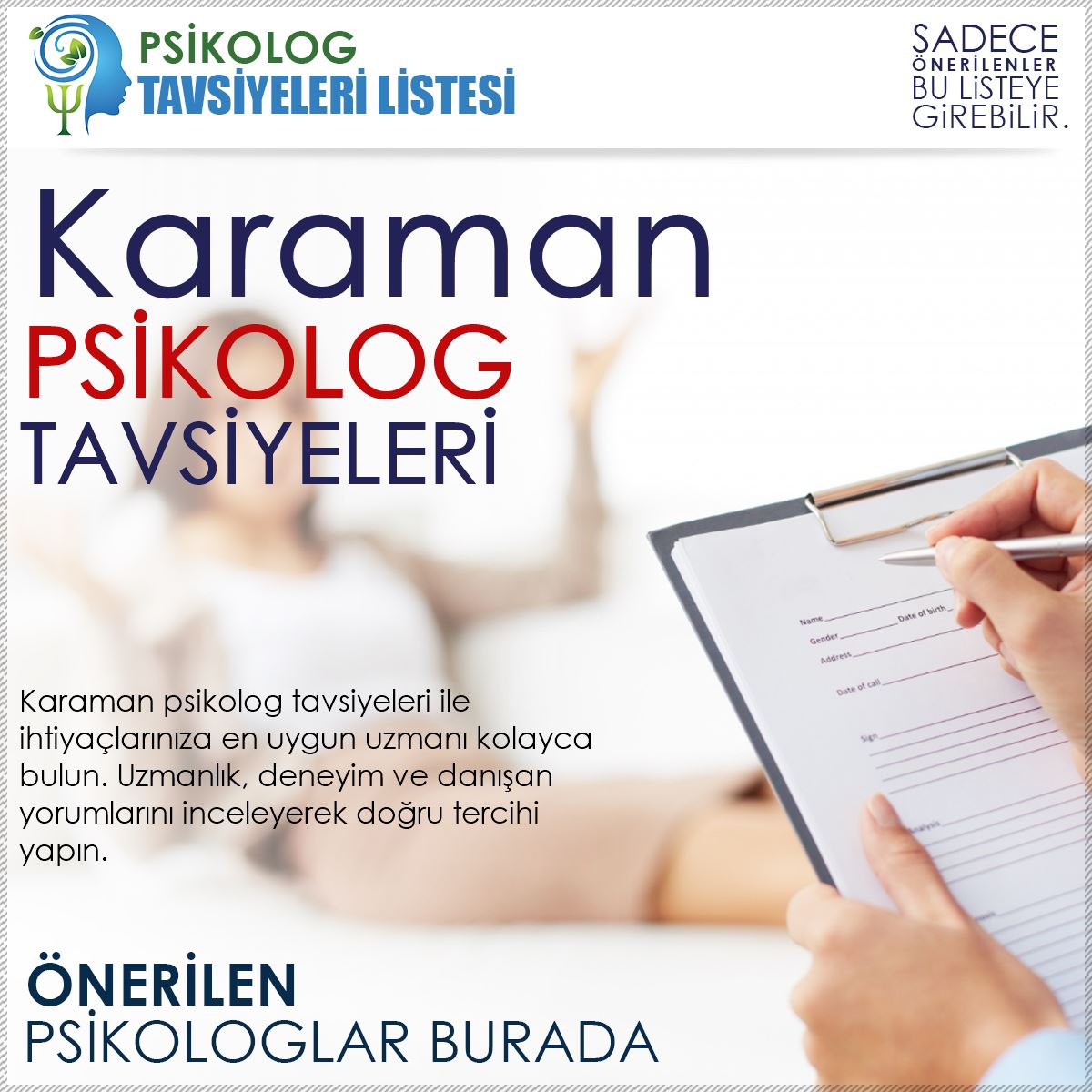 Karaman Psikolog Tavsiyeleri