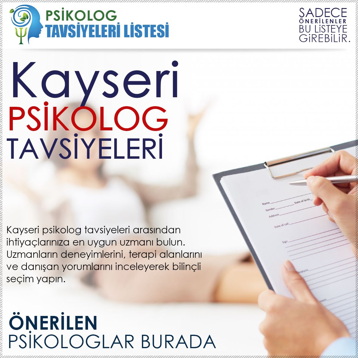 Kayseri Psikolog Tavsiyeleri