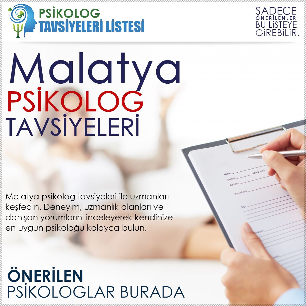 Malatya Psikolog Tavsiyeleri