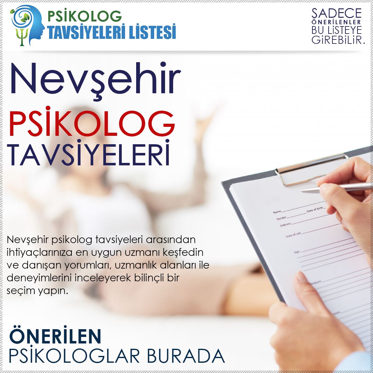 Nevşehir Psikolog Tavsiyeleri