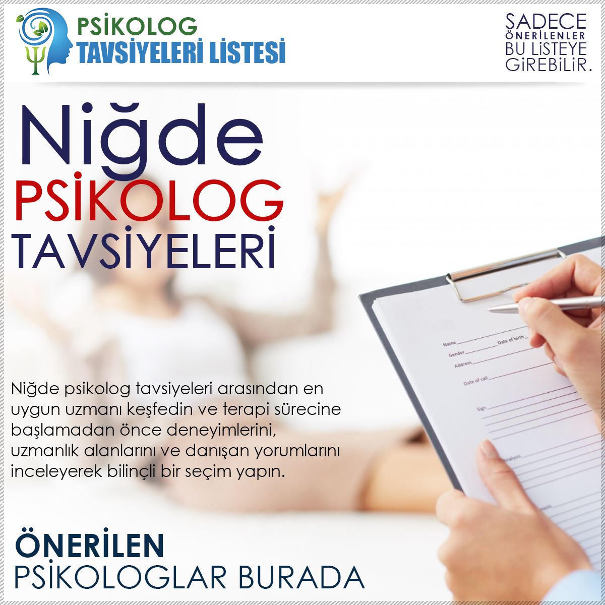 Niğde Psikolog Tavsiyeleri