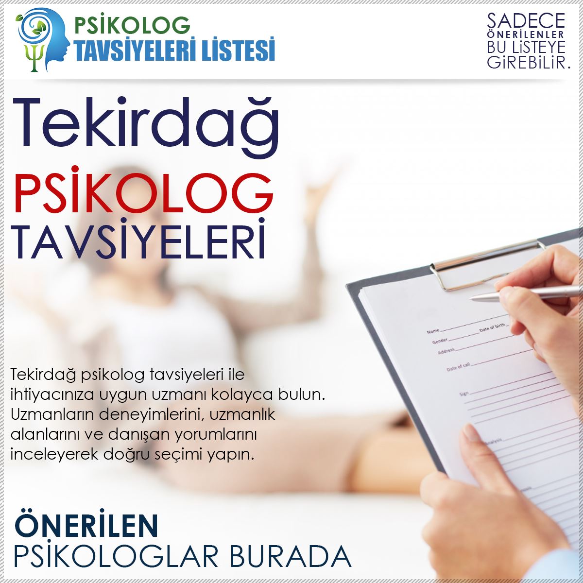 Tekirdağ Psikolog Tavsiyeleri