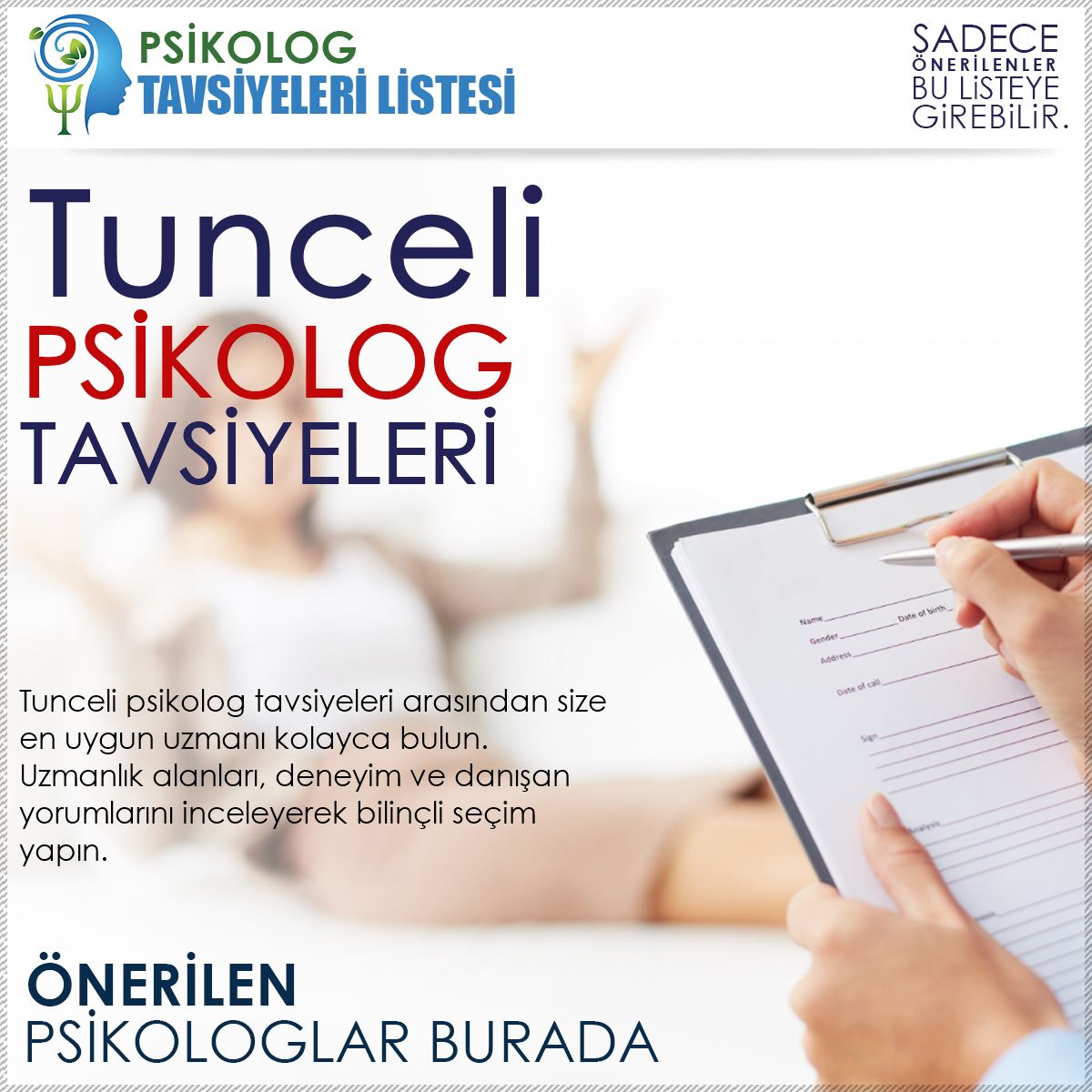 Tunceli Psikolog Tavsiyeleri